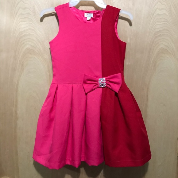 Children’s Place Hot Pink and Red Party Dress Size 8